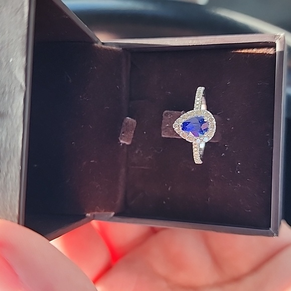 LeVian Sapphire Diamond Ring - Picture 1 of 4